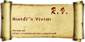 Rostás Vivien névjegykártya